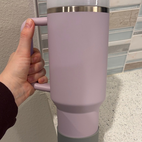 40 Oz Soft Matte Stanley Purple Tumbler with Handle - Picture 3 of 6